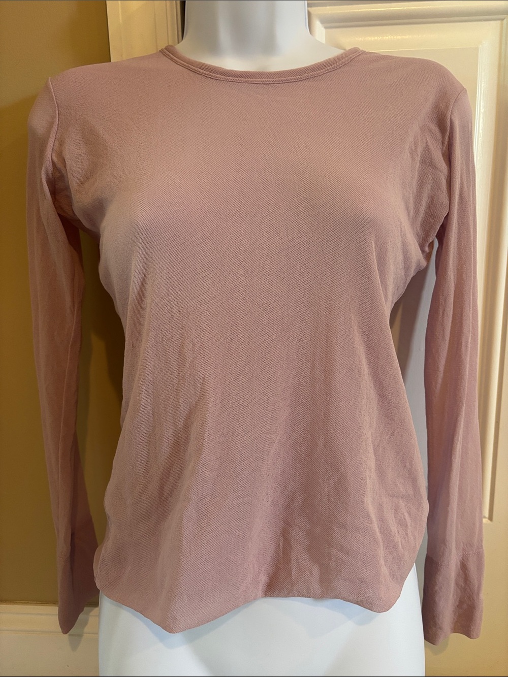 Hanky Panky Soft Long-Sleeve Crewneck Top - Dusty Pink